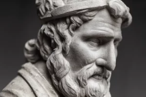 Augustine of Hippo stone bust